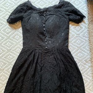 Women’s black bridesmaids dress